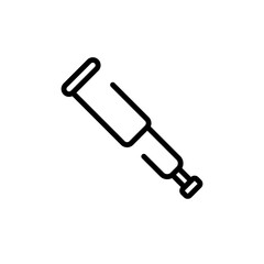 telescope sign symbol vector