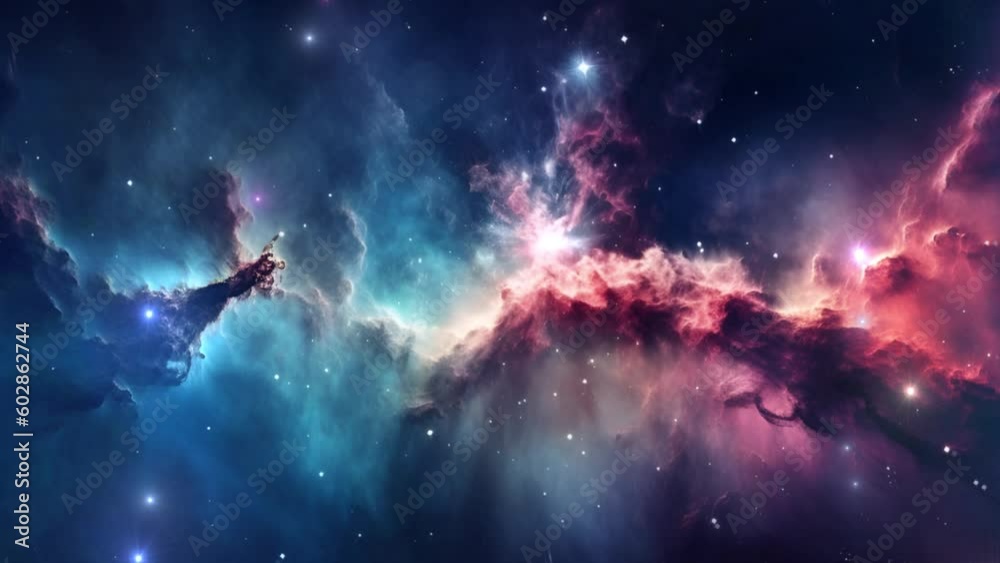 Wall mural beautiful nebula in space - stars - galaxy - cosmos - concept art
