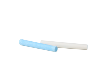 Color chalk isolated on white background, PNG