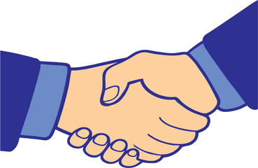 Business handshake or contract agreement icon. Good to reuse for apps and websites regarding friendship, consent and agreement. Editable vector, easy to change color or reuse.