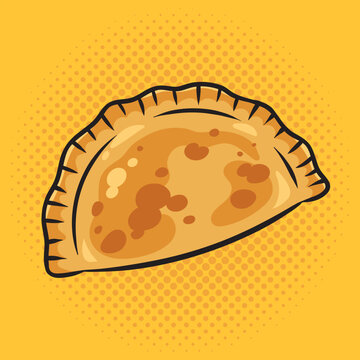 Cheburek pinup pop art retro vector illustration. Comic book style imitation.