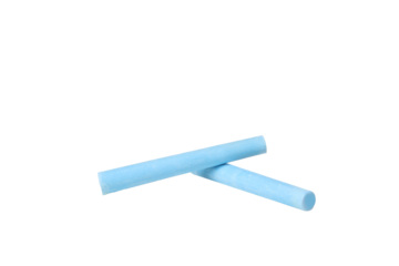 Color chalk isolated on white background, PNG