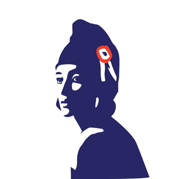  illustration de Marianne française, symbole de la révolution