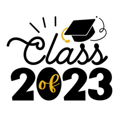Graduation hand written lettering Graduate quote. Modern typographic slogan. Vector illustration
