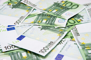 Euro Money Banknotes background texture