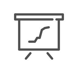 Success and growth related icon outline and linear symbol.