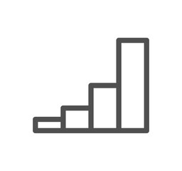 Success and growth related icon outline and linear symbol.