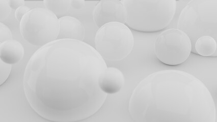 white ball on background