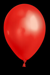 Inflatable balloon,  on the black background