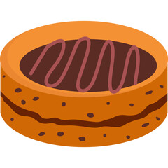 Food Cake Illustration 