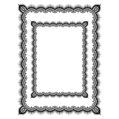 frame ornament in modern vintage style