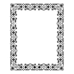 frame ornament in modern vintage style