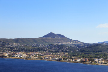 Views of the Bay of Javea and Puig de la Llorenca in the background