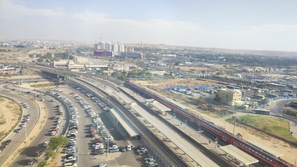 aerial view of the city