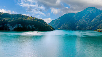 View on Firvaldsteth Lake (Lake Lucerne) near Luzern, Switzerland, Europe