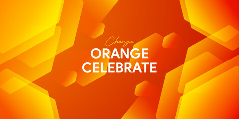 Dynamic vibrant colorful gradient orange background