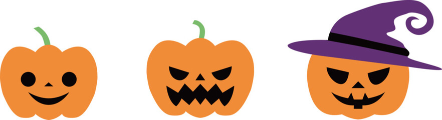 illustration of halloween pumpkins