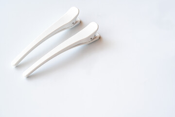 白いヘアクリップ