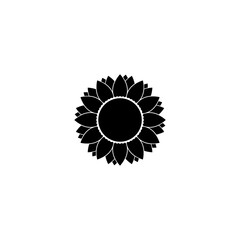 Sunflower icon  white background.