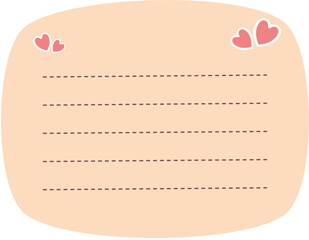 Cute paper note