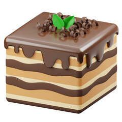 Tiramisu 3D Icon