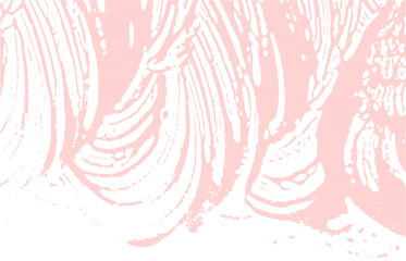 Grunge texture. Distress pink rough trace. Fair ba