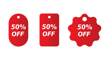 set of sale tags