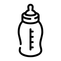 milk bottle Line Icon