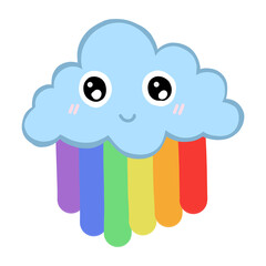 Fototapeta premium Rainbow Cute collection