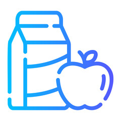 healthy food Line Gradient Icon