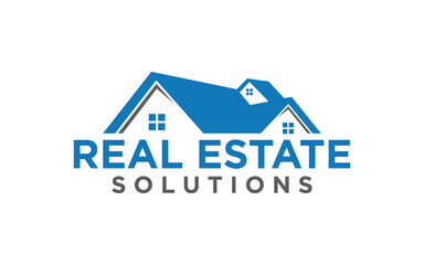 House logo real estate company vector template
