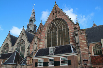 medieval church (oude kerk) in amsterdam (the netherlands)
