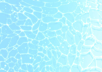 キラキラした水面の背景 横グラデーション