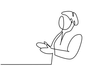 people workplace classroom applaud happy line art