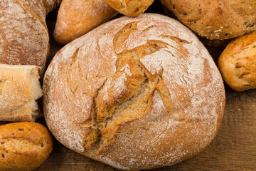 Close-up of traditional bread