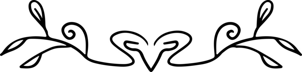 Obraz premium doodle border divider
