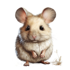 Urocza mała mysz, Ilustracja bez tła, png, wygenerowane przez AI