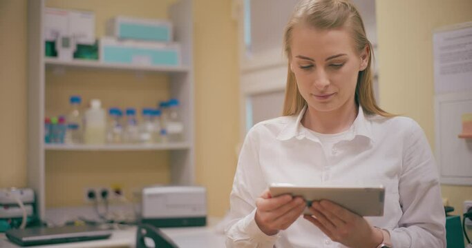 Scientist Working in Medical Laboratory Cancer Research Covic 19 Pandemic