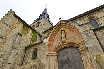 Saint Clair sur Epte; France - march 16 2023 : the Notre Dame church