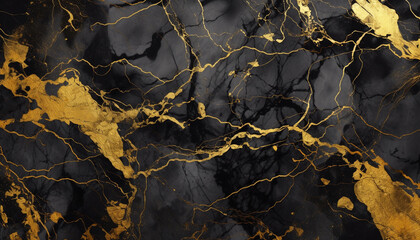 Black and gold marble, Marble floor, Marble pattern texture background, Marble for interior design. (See more in my portfolio)