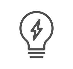 Fototapeta premium Energy types related icon outline and linear symbol.