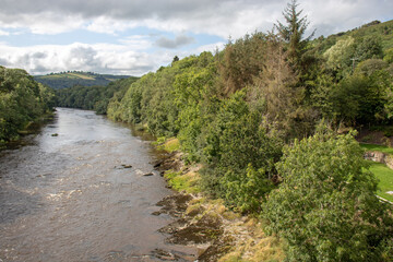 Wye valley in Wales in the summertime.