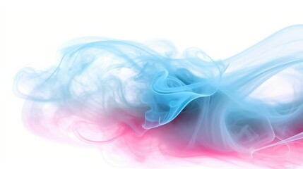 Rauch, Dampf, Nebel, Magischer Nebel, Pink, Blau Farbpartikel Textur malen abstrakter Hintergrund, generative AI