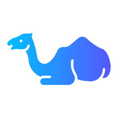 Naklejka premium camel Gradient icon