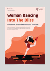 Dancing Course for Women Brochure Template