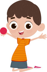 child play with ball