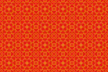 Fototapeta premium Beautiful vector pattern design on red background. Suitable for wrapping paper, wallpaper, and fabric.