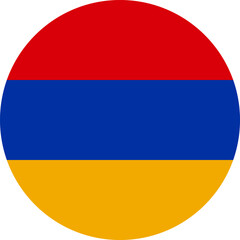 round Armenian national flag of Armenia, Europe