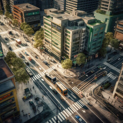 bright environmental modern city