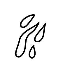 Water drop Doodle line